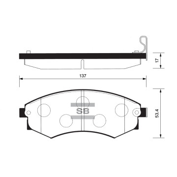 Колодки торм.дисковые Hi-Q HYUNDAI SONATA EF LAVITA