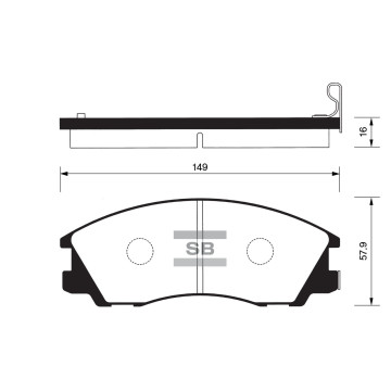 Колодки торм.дисковые Hi-Q HYUNDAI TERRACAN