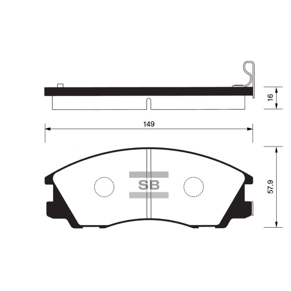 Колодки торм.дисковые Hi-Q HYUNDAI TERRACAN