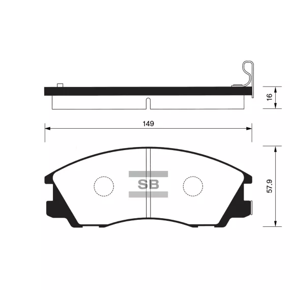Колодки торм.дисковые Hi-Q HYUNDAI TERRACAN