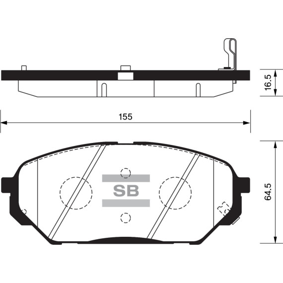 Колодки торм.дисковые Hi-Q HYUNDAI VERACRUZ