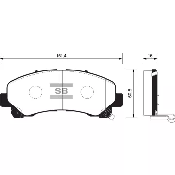 Колодки торм.дисковые Hi-Q ISUZU D-MAX 08- (DB1841)