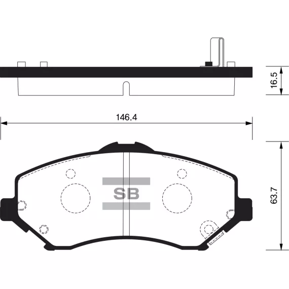 Колодки торм.дисковые Hi-Q JEEP RUBICON R (D1274)
