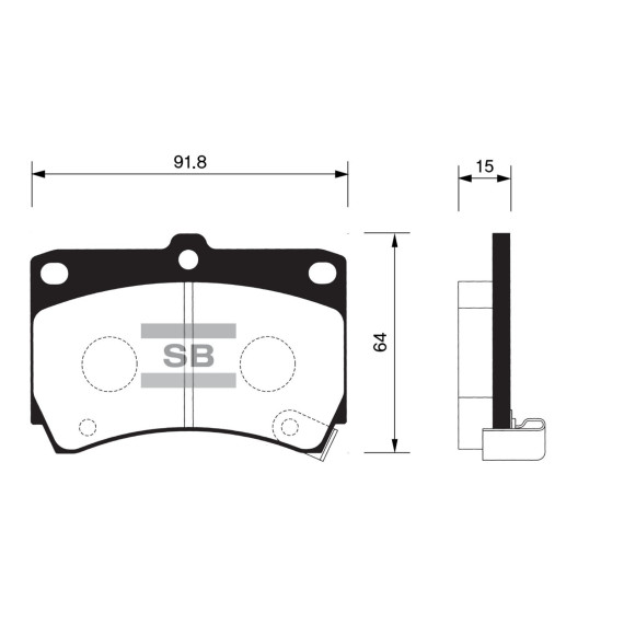 Колодки торм.дисковые Hi-Q KIA AVELLA RIO(OLD)