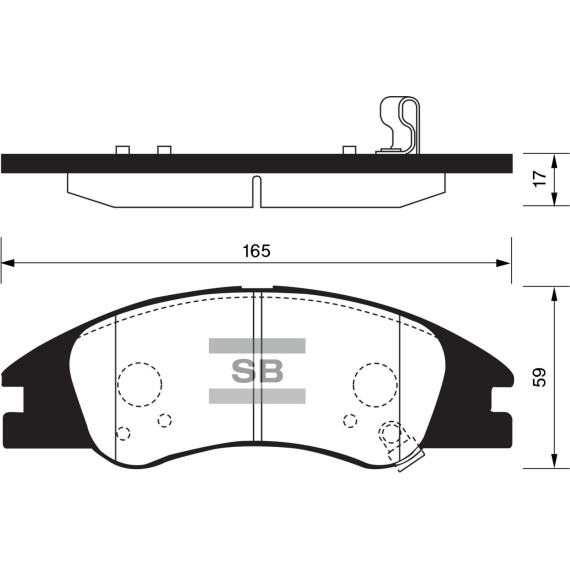 Колодки торм.дисковые Hi-Q KIA CERATO 15 INCH