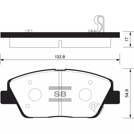 Колодки торм.дисковые Hi-Q KIA K5 15 OPTIMA 15 11-