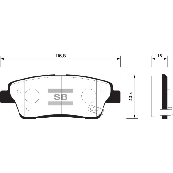 Колодки торм.дисковые Hi-Q KIA K9 QUORIS 12- R