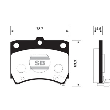Колодки торм.дисковые Hi-Q KIA PRIDE