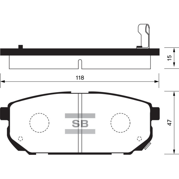 Колодки торм.дисковые Hi-Q KIA SORENTO R