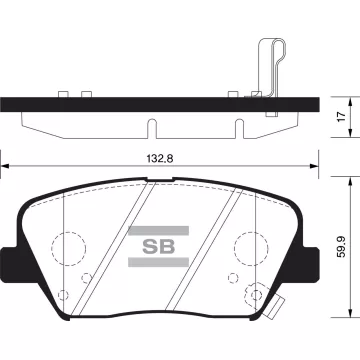 Колодки торм.дисковые Hi-Q KIA SORENTO(USA) 11- (D1432)