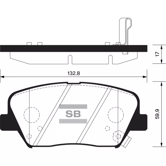 Колодки торм.дисковые Hi-Q KIA SORENTO(USA) 11- (D1432)