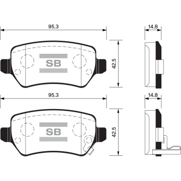 Колодки торм.дисковые Hi-Q KIA VENGA