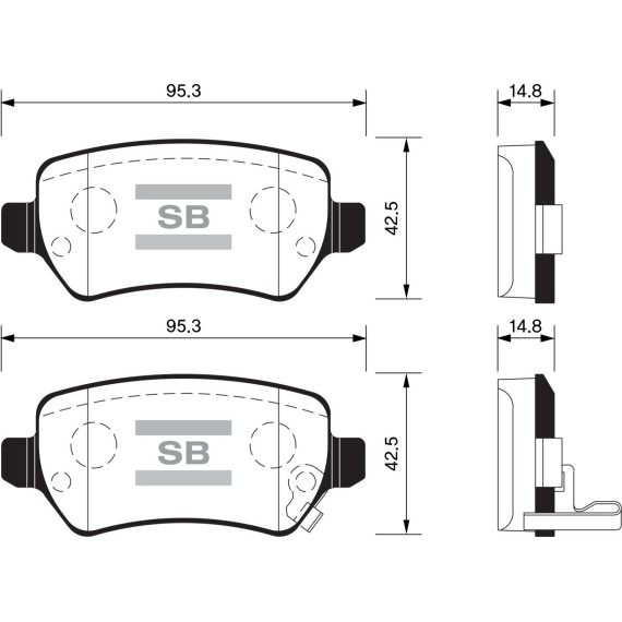 Колодки торм.дисковые Hi-Q KIA VENGA