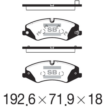 Колодки торм.дисковые Hi-Q LAND ROVER LR4 10-16 (D1479)