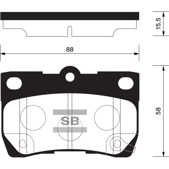 Колодки торм.дисковые Hi-Q LEXUS LEXUS GS300 06- R (D1113)