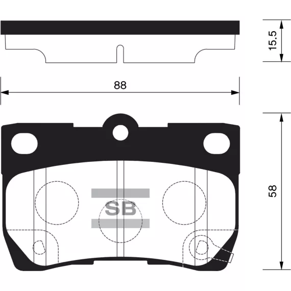 Колодки торм.дисковые Hi-Q LEXUS LEXUS GS300 06- R (D1113)
