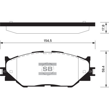 Колодки торм.дисковые Hi-Q LEXUS LEXUS IS250 06-08 (D1178)