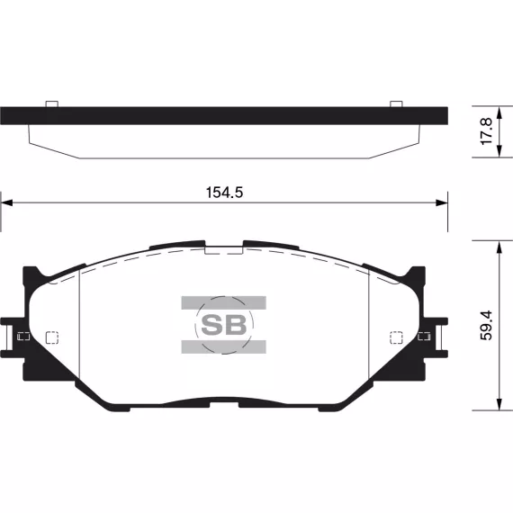 Колодки торм.дисковые Hi-Q LEXUS LEXUS IS250 06-08 (D1178)