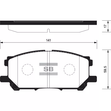 Колодки торм.дисковые Hi-Q LEXUS LEXUS RX330 04-06 (D1005)