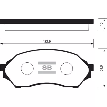 Колодки торм.дисковые Hi-Q MAZDA 323 (SDB1358)