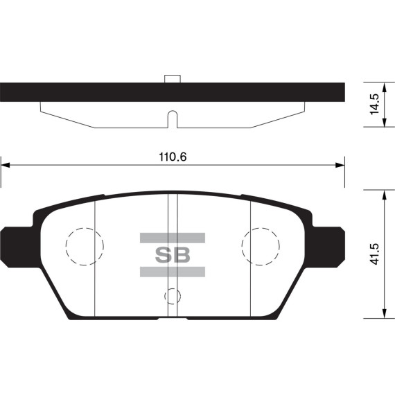 Колодки торм.дисковые Hi-Q MAZDA 6 06- R (D1161)