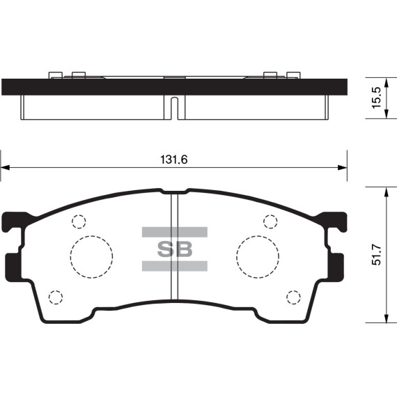 Колодки торм.дисковые Hi-Q MAZDA 626K