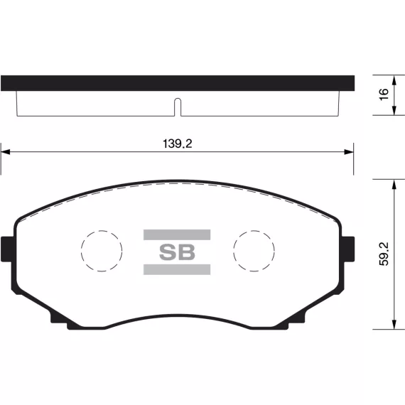 Колодки торм.дисковые Hi-Q MAZDA MPV 94-98 00-06 (D1038)
