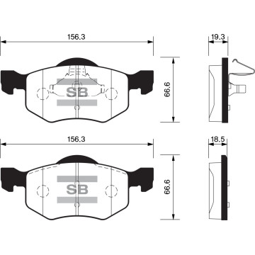 Колодки торм.дисковые Hi-Q MAZDA TRIBUTE 01-06 (D843)