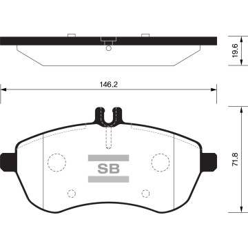 Колодки торм.дисковые Hi-Q MB C-CLASS (W204) 07- (D1340)