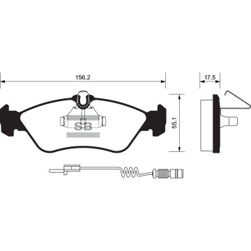Колодки торм.дисковые Hi-Q MB SPRINTER BOX RR(D1006)