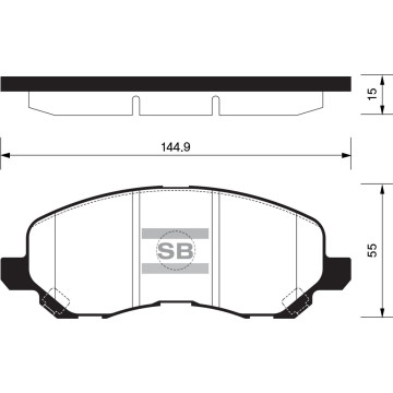 Колодки торм.дисковые Hi-Q MITSUBISHI ECLIPSE 01- (D866)