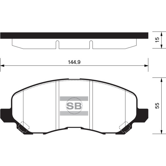 Колодки торм.дисковые Hi-Q MITSUBISHI ECLIPSE 01- (D866)