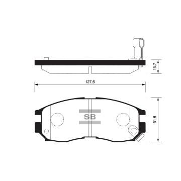 Колодки торм.дисковые Hi-Q MITSUBISHI GALANT 90-01