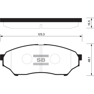 Колодки торм.дисковые Hi-Q MITSUBISHI PAJERO PININ 99-07