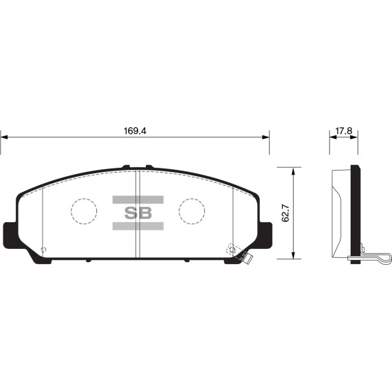 Колодки торм.дисковые Hi-Q NISSAN ARMADA 07-11 (D1286)