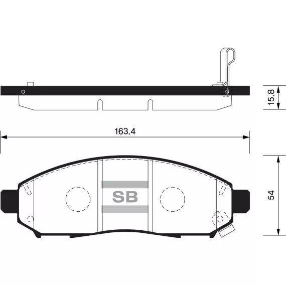 Колодки торм.дисковые Hi-Q NISSAN FRONTIER 05-11 (D1094)