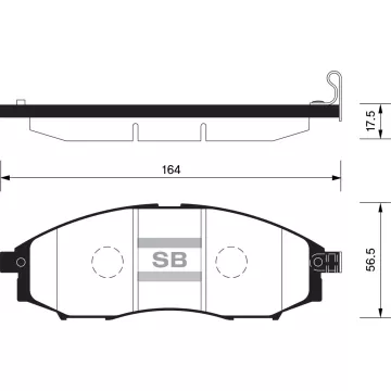 Колодки торм.дисковые Hi-Q NISSAN FRONTIER 6CYL 03-04 (D830)