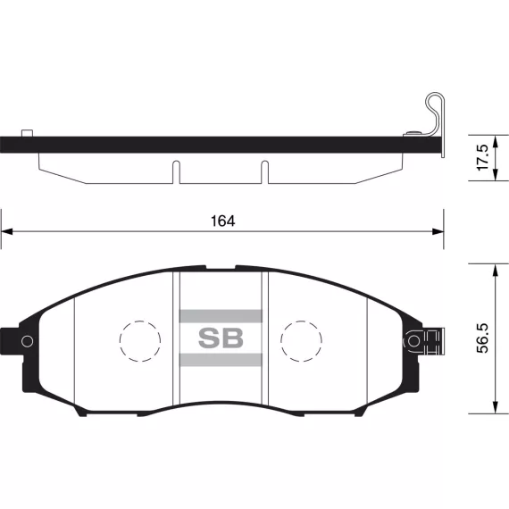 Колодки торм.дисковые Hi-Q NISSAN FRONTIER 6CYL 03-04 (D830)