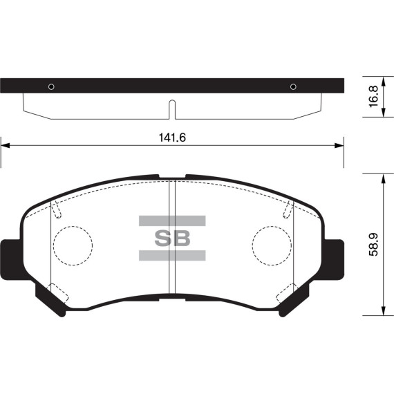 Колодки торм.дисковые Hi-Q NISSAN MAXIMA 09-11 (D1374)