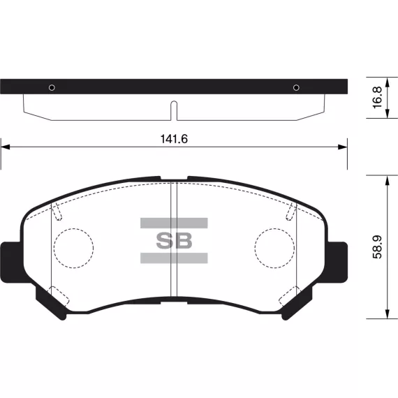 Колодки торм.дисковые Hi-Q NISSAN MAXIMA 09-11 (D1374)