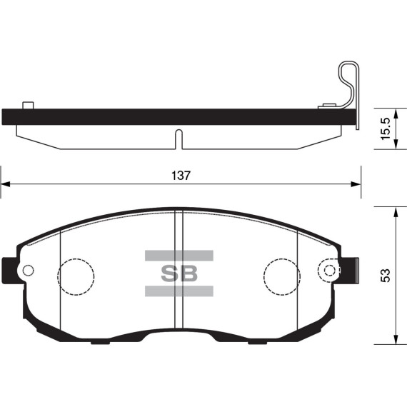 Колодки торм.дисковые Hi-Q Nissan Maxima III (J30)