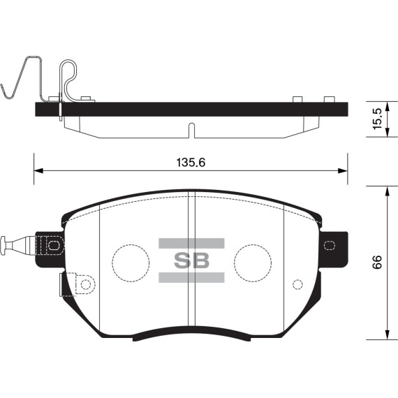 Колодки торм.дисковые Hi-Q NISSAN MURANO 03- (D969)