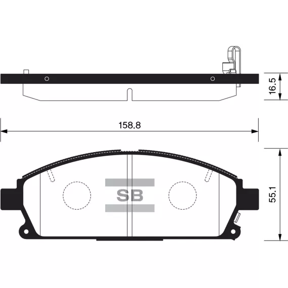 Колодки торм.дисковые Hi-Q NISSAN PATHFINDER 96-04 (D691)
