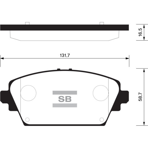 Колодки торм.дисковые Hi-Q NISSAN PRIMERA (P12) 02-