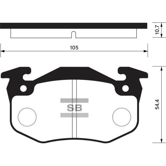 Колодки торм.дисковые Hi-Q PEUGEOT 206 (1.6) R