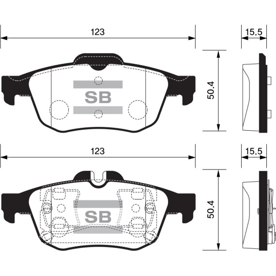 Колодки торм.дисковые Hi-Q Renault Samsung SM5(NEW) 11- R