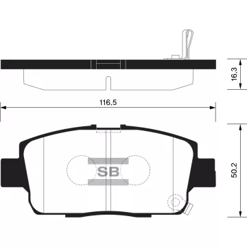 Колодки торм.дисковые Hi-Q SCION XA 05-06 (D1249)