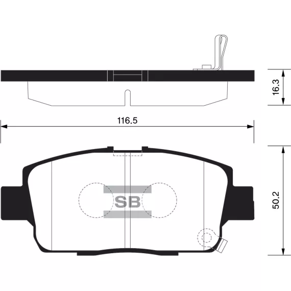 Колодки торм.дисковые Hi-Q SCION XA 05-06 (D1249)