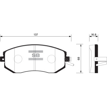 Колодки торм.дисковые Hi-Q SUBARU FORESTER 11