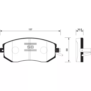 Колодки торм.дисковые Hi-Q SUBARU FORESTER 11